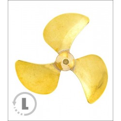 RABOESCH BRASS SCREW 45mm / M4 (CCW) left (160-08) - 3 blades