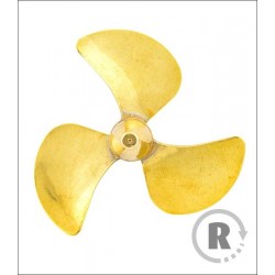 RABOESCH BRASS SCREW 40mm / M4 (CW) right (160-05) - 3 blades