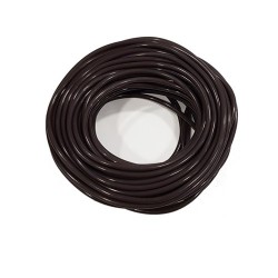 SILICONE HOSE 6*2.5 mm / 1 running meter BLACK transparent