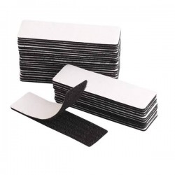 Self-adhesive Velcro 100*30mm / black - 10 pieces (18399)