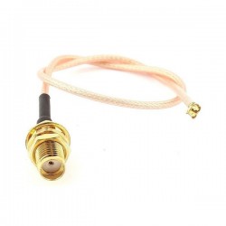 PRZEJŚCIE U.FL IPEX na SMA jack - adapter prosty 200mm (9838)