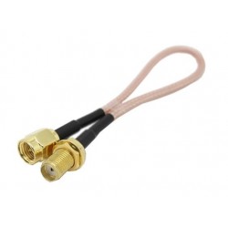 PRZEJŚCIE SMA jack na SMA plug - adapter prosty 300mm (9840)