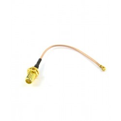 U.FL IPEX to RP-SMA jack - 100mm straight adapter (9839)