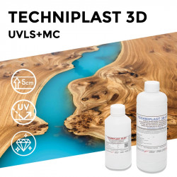 TECHNIPLAST ŻYWICA 3D-UVLS 1kg + UTWARDZACZ 3D-MC 0,4kg ( do 5 cm w jednej warstwie )