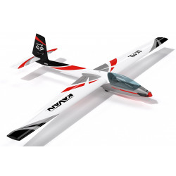 SZYBOWIEC ELEKTRO. SWIFT S-1 2400 mm ARF serwa + napęd ( czarno - czerwony )