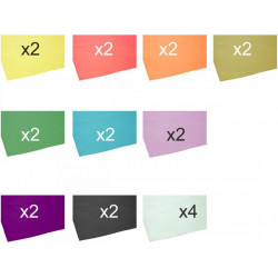 JAPANESE PAPER 500*690 mm / 16g / 22 pieces MULTI COLOR (9969)