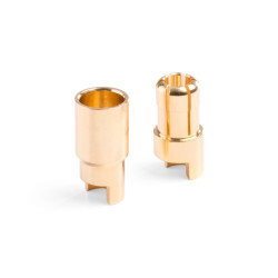 KONEKTOR POZŁACANY 6 mm ( komplet )