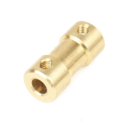 Shaft coupling 3.17mm / 5mm (brass)