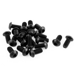 IMBUS BOLT M3*10 mm / spherical ( 10 pieces ) black