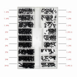 SET OF SCREWS 1 - 2 mm / 500 pieces / SET (18551)