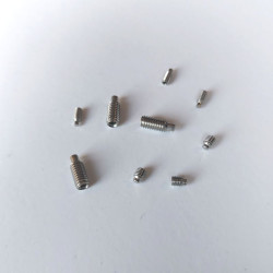 ŚRUBA nierdzewna M2,5* 6 mm KOŁEK        DOCISKOWY Z CZOPEM ( 10 sztuk )