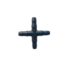 CZWÓRNIK PLASTIKOWY 4*7 mm CZARNY        (18555)