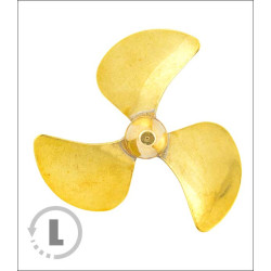 RABOESCH 35mm/M3 brass bolt (CCW) left (160-04A) - 3 blades