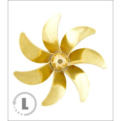 RABOESCH brass bolt 45mm-3/16" (CCW) left (186-08) - 7 blades