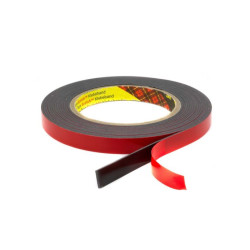 3M TAŚMA CZARNA obustronnie klejąca  6   mm / 1,5 mm / 3 mb (PT1500)