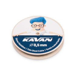 LINKA NIERDZEWNA PLECIONA 0,5 mm / 50 mb - DO MODELI NA UWIĘZI (KAV50.189)