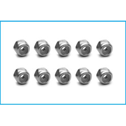 M2 SELF-LOCKING NUT (10 pcs), steel