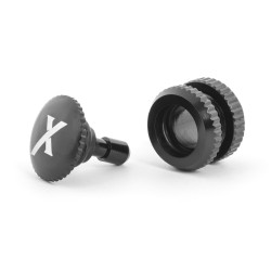 ZATYCZKA WĘŻYKA X-logo / czarna          (FD-BLACK)