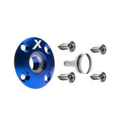 Hadicová zástrčka X-logo / modrá (FDM-BLUE)