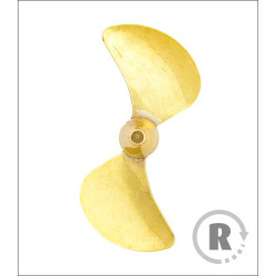 RABOESCH brass bolt 55mm/M4 (CW) right (154-11) - 2 blades