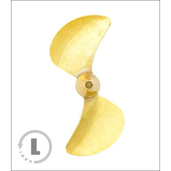 RABOESCH brass bolt 55mm/M4 (CCW) left (154-12) - 4 blades