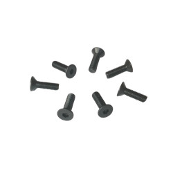 SCREW M4 * 6mm (10 pcs) tapered S-10.9 (ISO 7991) black