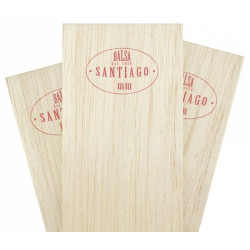 BALSA  2*100*1000mm  ( 10 desek )        SANTIAGO STANDARD - średnio twarda