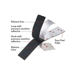 3M RZEP SAMOPRZYLEPNY haczykowy 15,8 mm  / 1 metr bieżący (SJ 3526)