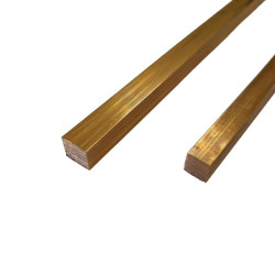 Mosazná tyč 10*10/250 mm čtvercová