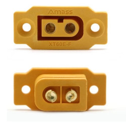 CONECTOR XT 60 E-F "female" screw-on (20391) AMASS