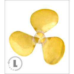 RABOESCH mosazný šroub 45mm/M4 (CWW) levý (162-20) - 3 čepele