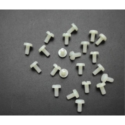 ŚRUBA PLASTIKOWA M3* 6 mm ( 10 sztuk )   nylonowa (4938)
