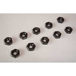 Steel nut M4 ( 10 pieces ) black (0108SB) MP JET