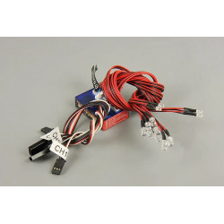 LED CAR LIGHTS 1/10 WITH CONTROL (QS00045)