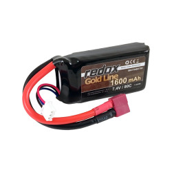 REDOX LI-POL  7,4V/1600mAh 80C Gold Line / DEAN-T