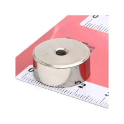 MAGNES NEODYMOWY WALEC 19* 8 mm /        z gwintem M4 - wewnętrzny