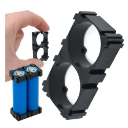 PLASTIC CASING 1x2 for Li-lon 18650 packs / for 2 pieces (9963)