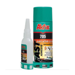 AKFIX Kyanoakrylátové lepidlo 705 medium 65 ml + aktivátor 200 ml